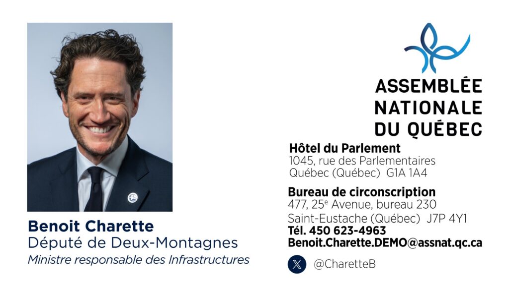 Partenaires 24 Benoit Charette Depute de Deux Montagnes